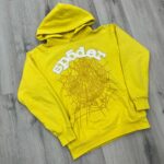 Sp5der Websuit Hoodie Yellow the front side - Photo 4