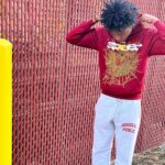 Sp5der Logo Hoodie Maroon the front side - Photo 2