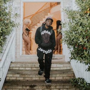 Classic Flame LOGO Graffiti Sp5der Sweatpant the front side - Photo 1