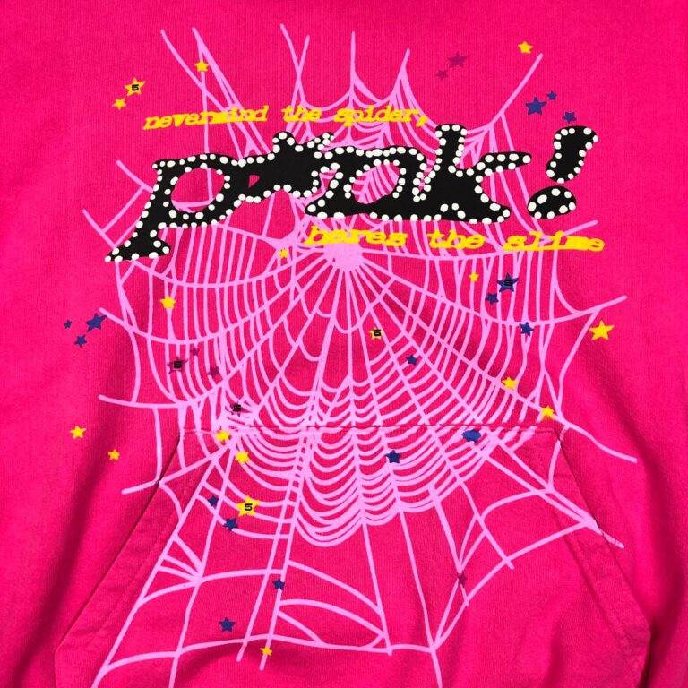 Sp5der P*NK Hoodie Pink the front side - Photo 4