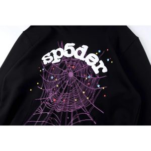 Black Sp5der Worldwide Hoodie the front side - Photo 2