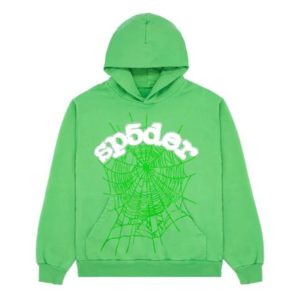Green Sp5der Web Hoodie the front side - Photo 1