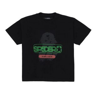 Sp5der Oversized Reunion Tee Black the front side - Photo 1