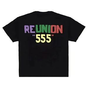 Sp5der Oversized Reunion Tee Black the back side - Photo 2