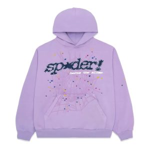 Sp5der Acai Hoodie Purple the front side - Photo 1