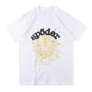 Model posing in the cool Spider Worldwide Web T-Shirt