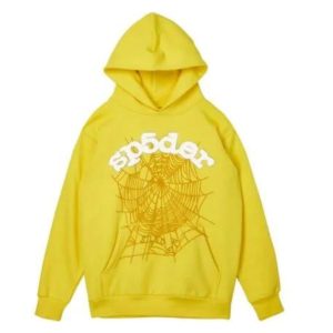 Sp5der Worldwide Young Thug Yellow Hooodie the front side - Photo 1