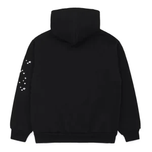 Sp5der OG Web Hoodie Black the back side - Photo 2