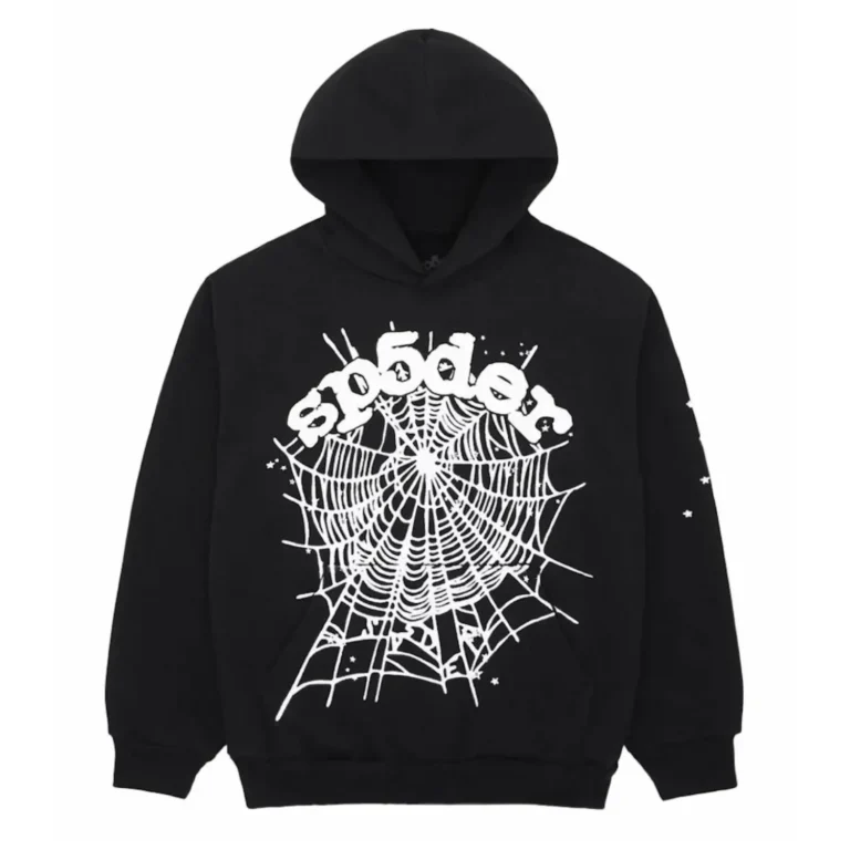 Photo 1 Sp5der OG Web Hoodie Black the front side