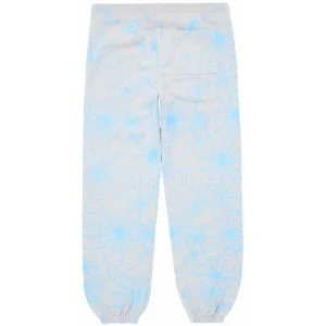 Sp5der AOP Web Sweatpants Heather Grey from the back side - Photo 2