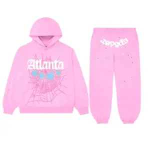 Photo 1 Sp5der Atlanta Tracksuit Pink from the front side