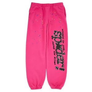 Photo 1 Sp5der P*NK V2 Sweatpant Pink from the front side
