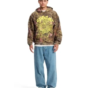 Sp5der Real Tree Og Web Hoodie Camo the front side