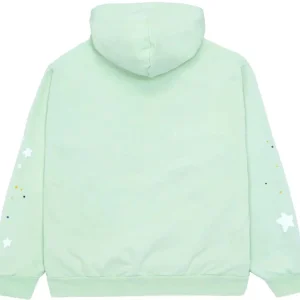 Sp5der SP5 Mint Hoodie Mint the back side - Photo 2