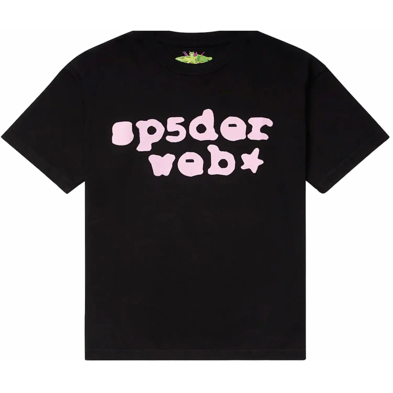 Sp5der Web Tee Black/Pink | sp5der-hoodie.com Photo 1 Sp5der Web Tee Black/Pink from the front side