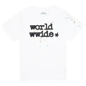 Photo 1 Sp5der Worldwide Tee White from the front side