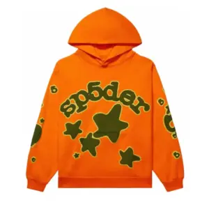 Sp5der beluga Tracksuit Orange the front side - Photo 2