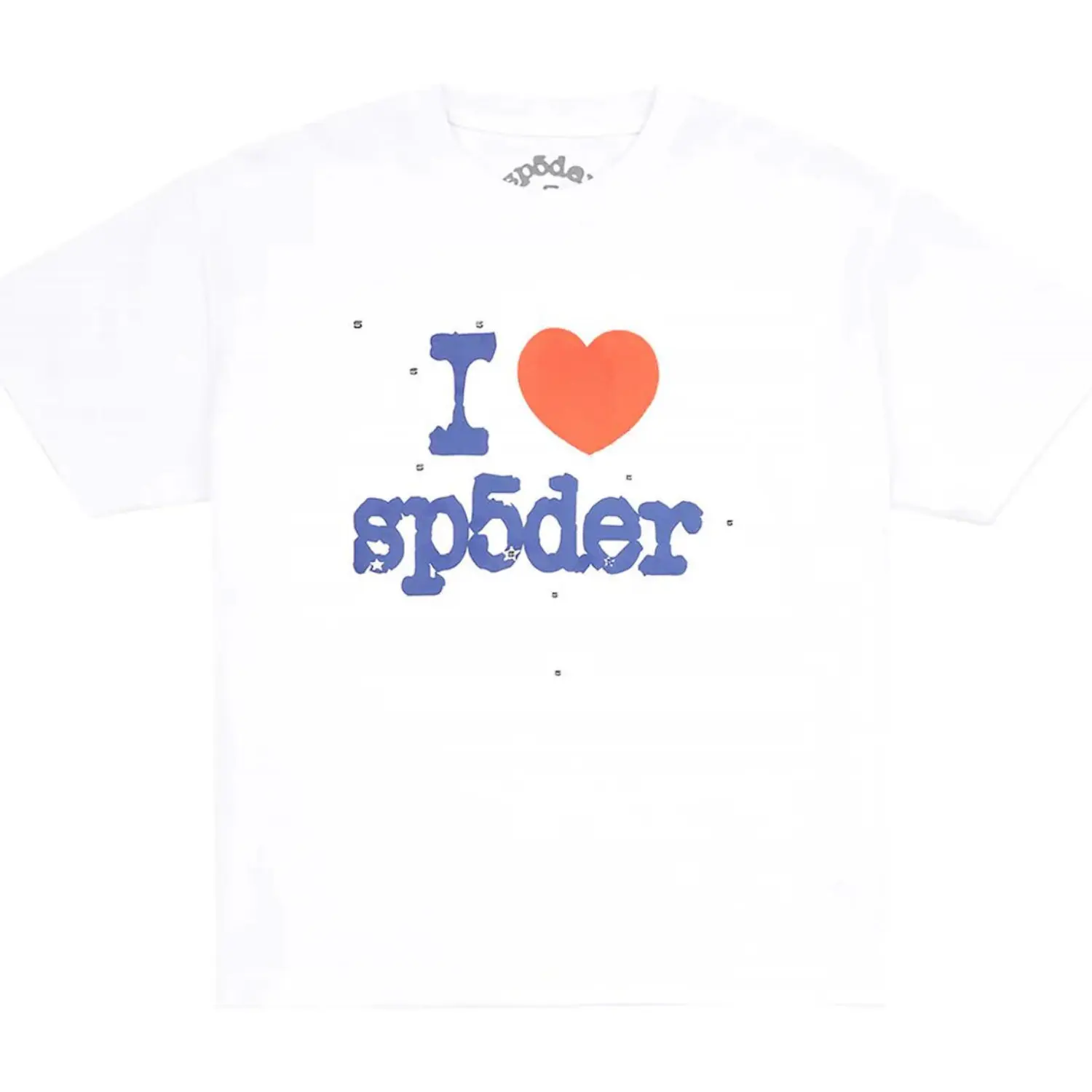 Sp5der Souvenir Tee in White | sp5der-hoodie.com Photo Sp5der Souvenir Tee White from the front side