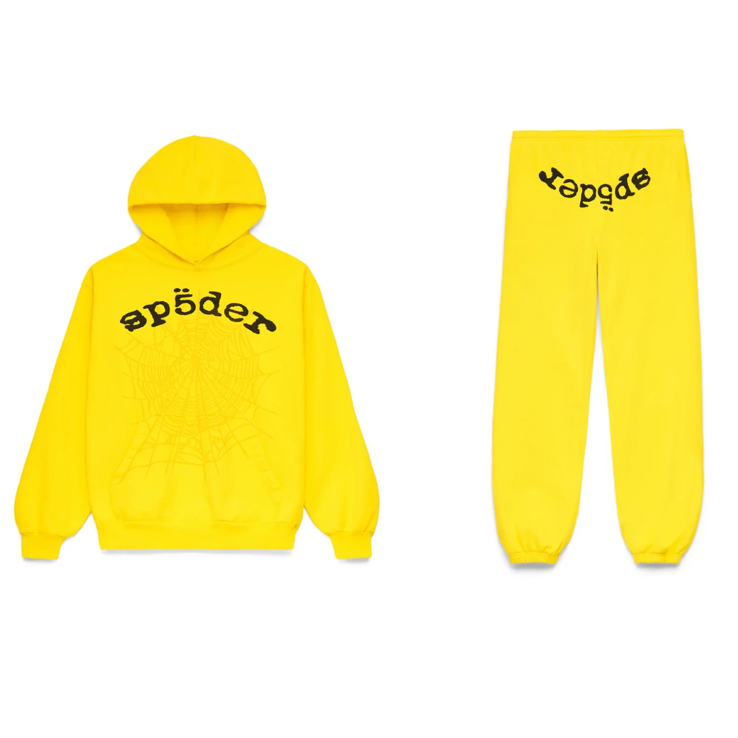 Sp5der-LEGACY-Tracksuit-Yellow-1 Sp5der LEGACY Tracksuit Yellow - Image 1