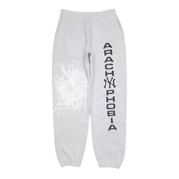 Sp5der-Arach-NY-Phobia-Sweatpants-Ash-Grey Sp5der Arach NY Phobia Sweatpants Ash Grey - Image 1
