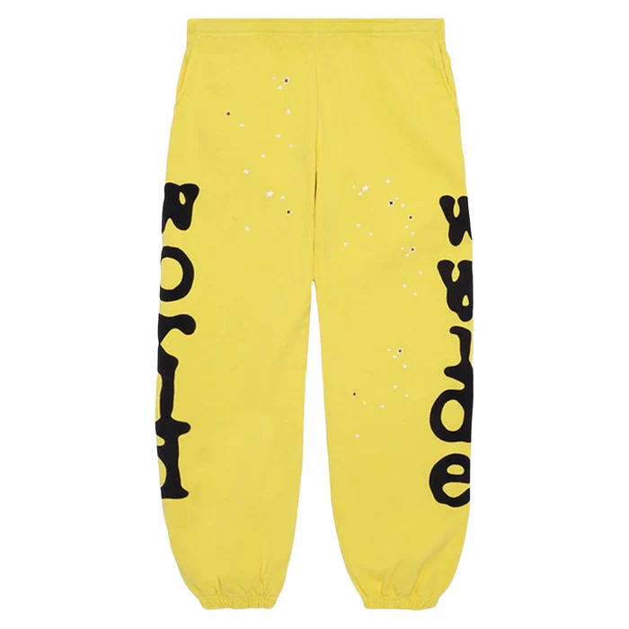 Sp5der-Beluga-Sweatpants-Yellow-1 Sp5der Beluga Sweatpants Yellow - Image 1