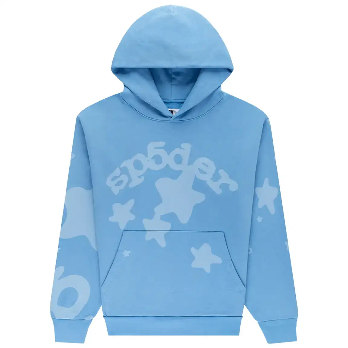 Sp5der-Beluga-V2-Hoodie-Dusty-Blue-1 Sp5der Beluga V2 Hoodie Dusty Blue - Image 1