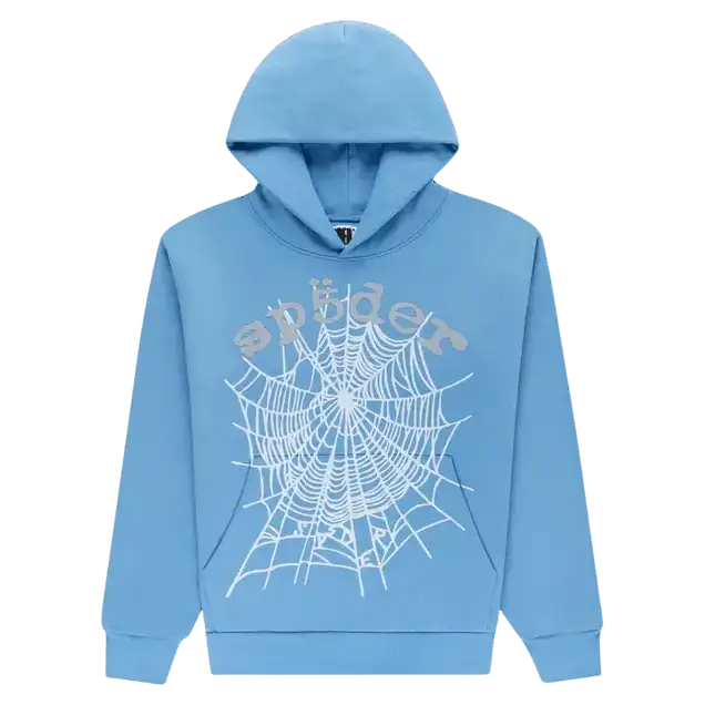 Sp5der-OG-Web-V2-Hoodie-Dusty-Blue Sp5der OG Web V2 Hoodie Dusty Blue - Image 1