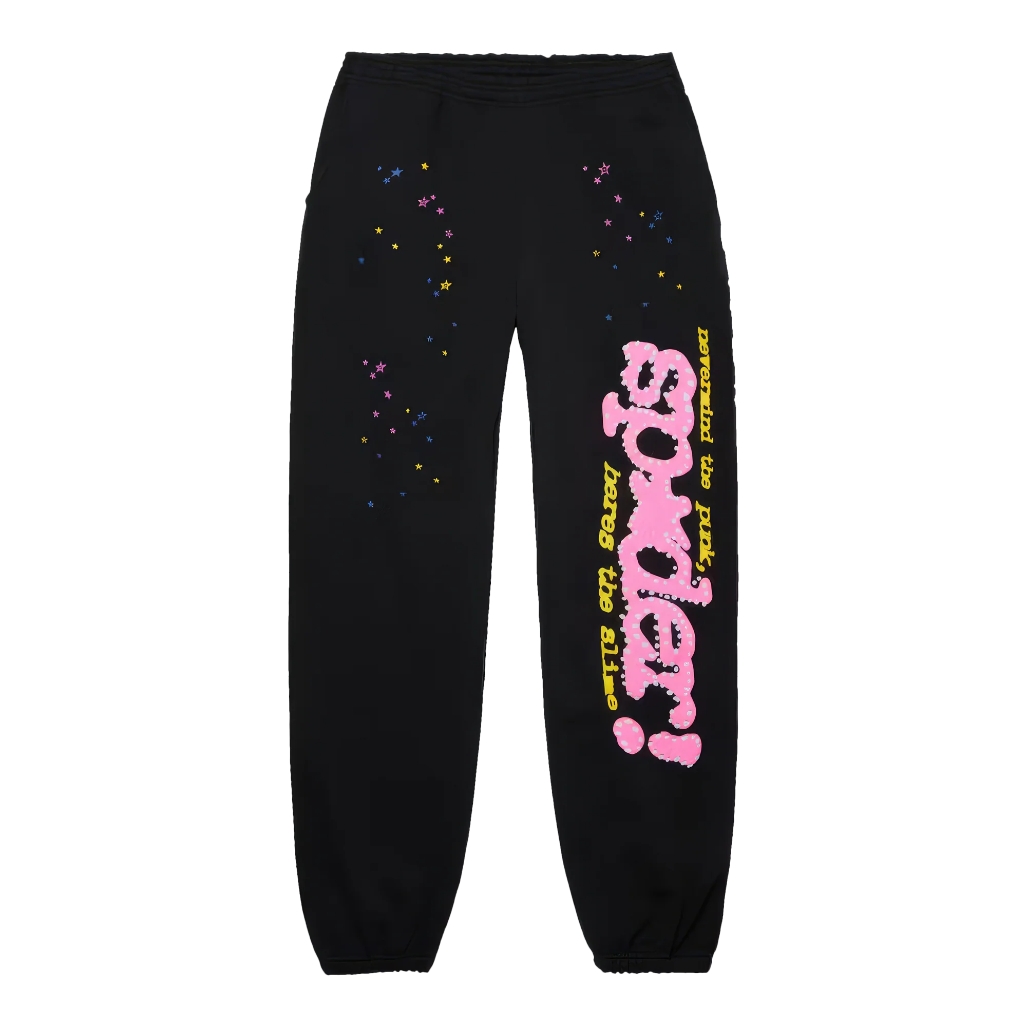 Sp5der-PNK-V2-Sweatpants-Black-1 Sp5der P*NK V2 Sweatpants Black - Image 1