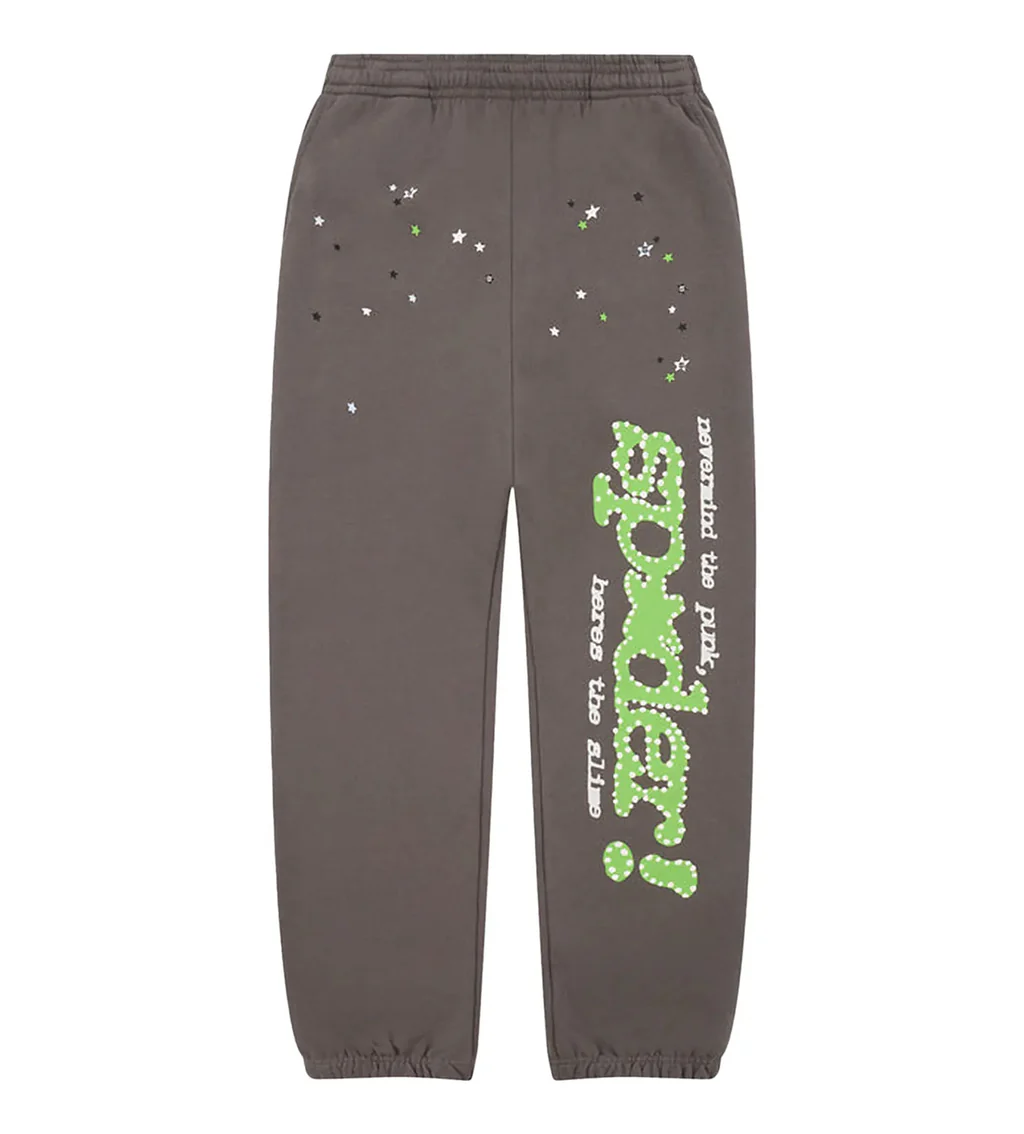 Sp5der-Punk-V2-Sweatpants-Slate-Grey-1 Sp5der Punk V2 Sweatpants Slate Grey - Image 1