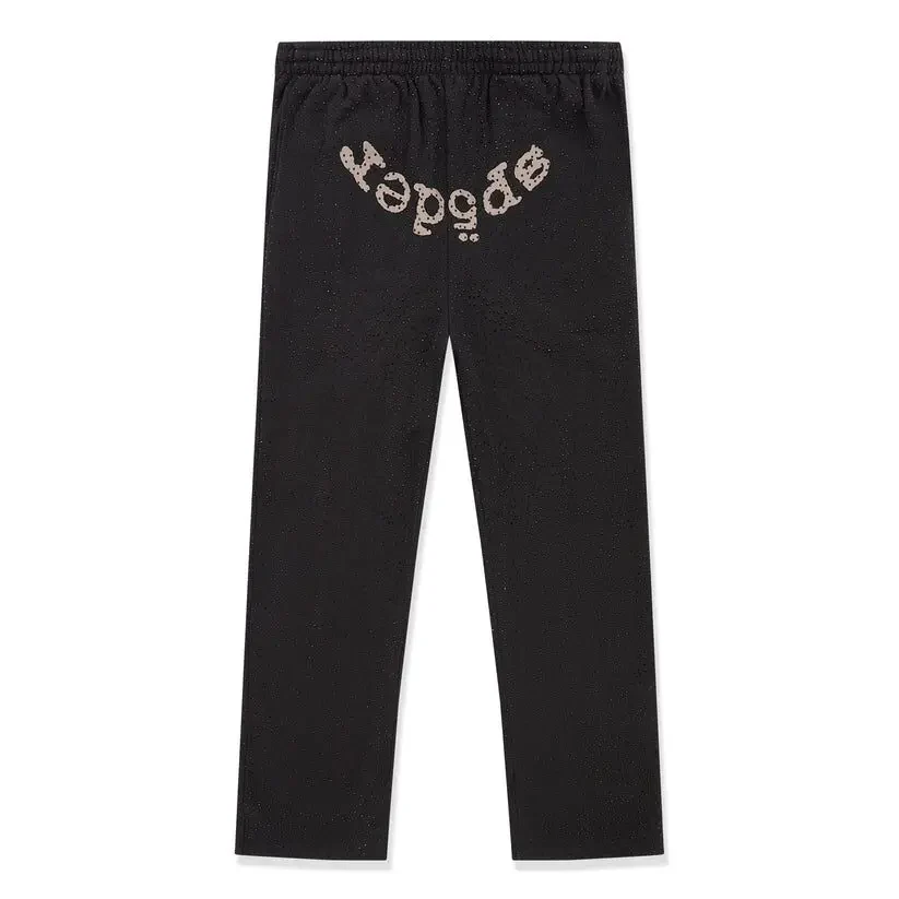 Sp5der-VVS-Black-Sweatpants Sp5der VVS Black Sweatpants - Image 1