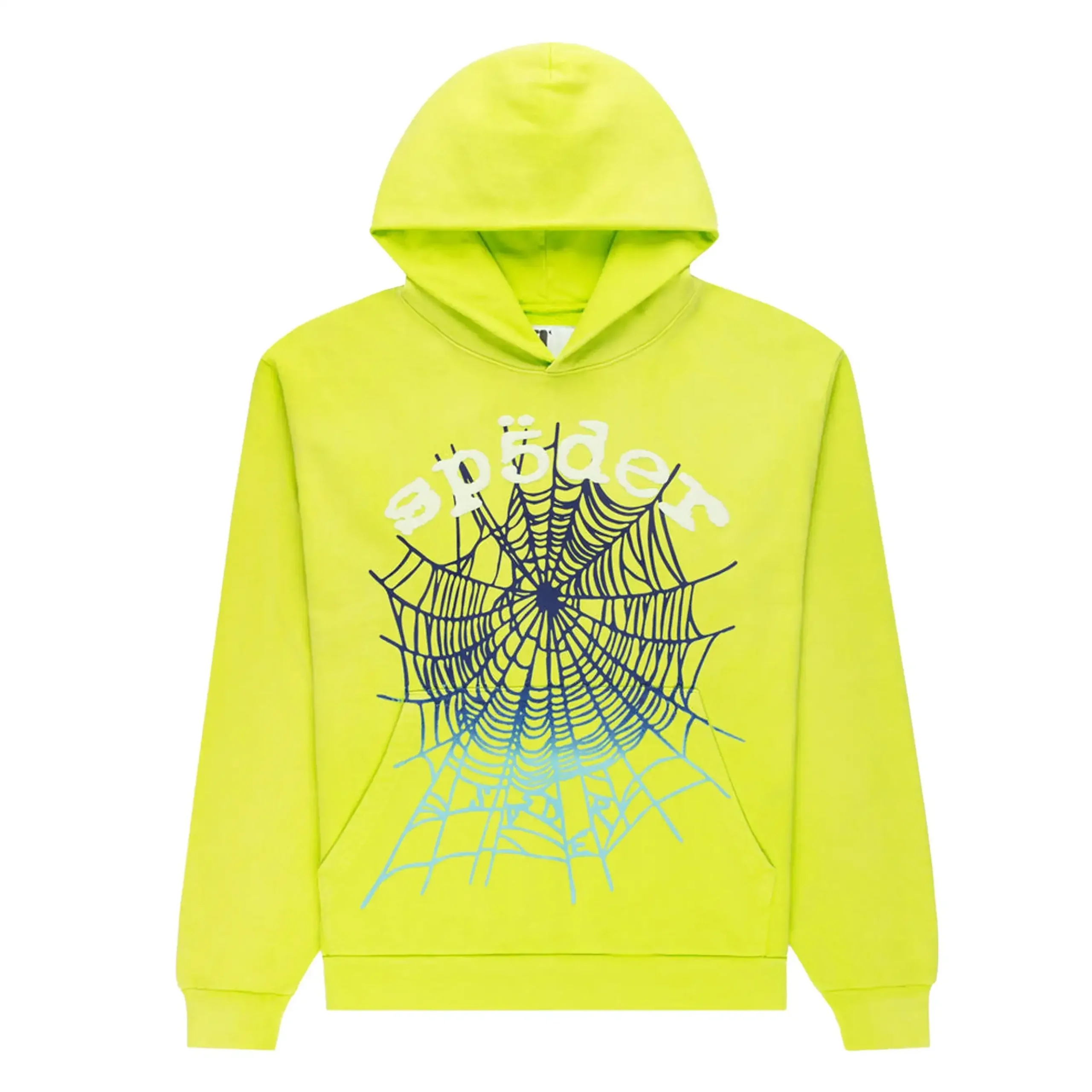 Sp5der-Web-Hoodie-Fluorescent-Green-2-scaled Sp5der Web Hoodie Fluorescent Green - Image 1