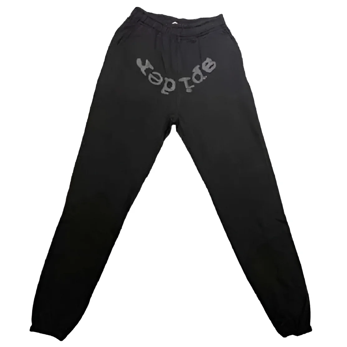 Sp5der-Reverse-Logo-Sweatpant-Black Sp5der Reverse Logo Sweatpant Black - Image 1