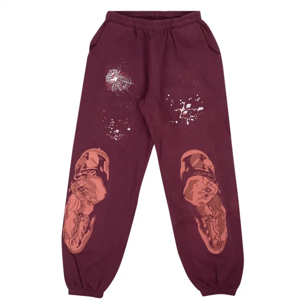 Sp5der Nocturnal Highway Sweatpant Dark Purple