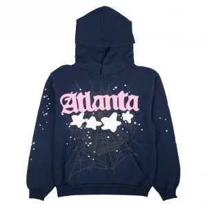 Sp5der Atlanta Hoodie Navy