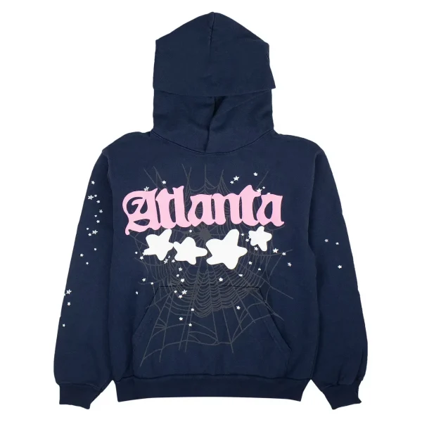 Sp5der Atlanta Hoodie Navy