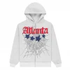 Sp5der Atlanta Full Zip Hoodie Heather Grey