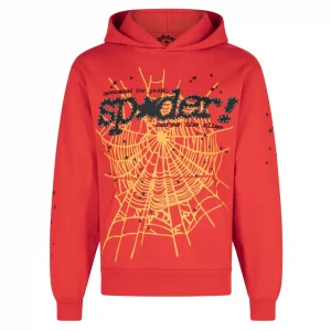 Sp5der P*NK V2 Hoodie Red