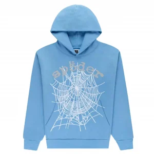 Sp5der OG Web V2 Hoodie Dusty Blue