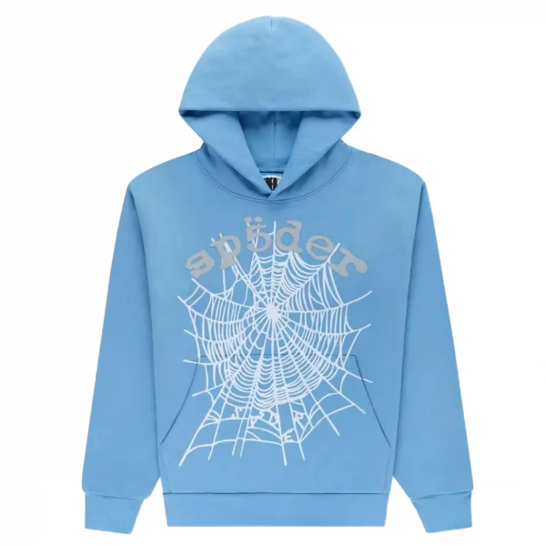 Sp5der OG Web V2 Hoodie Dusty Blue