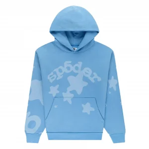 Sp5der Beluga V2 Hoodie Dusty Blue