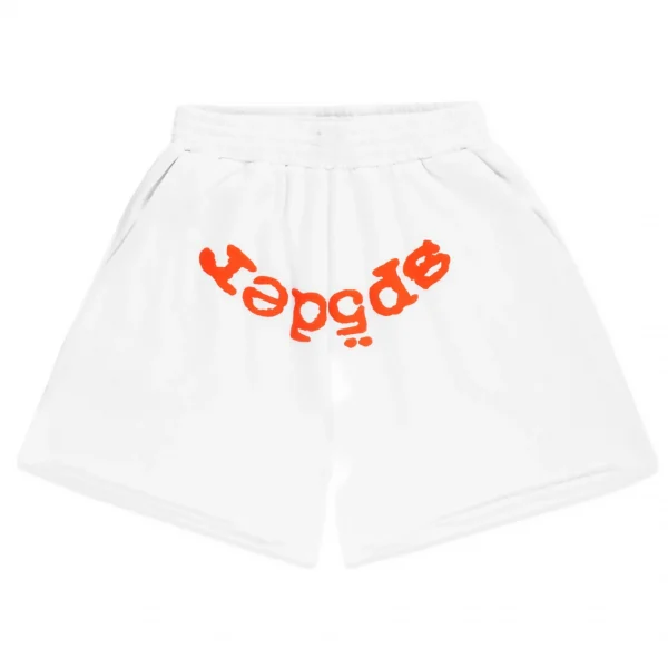Sp5der OG Web V2 Sweatshort White