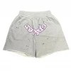 Sp5der OG Web Logo Sweat Short Heather Grey