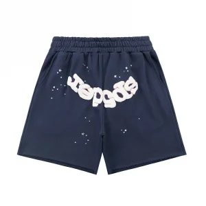 Sp5der OG Web Logo Sweatshort Navy