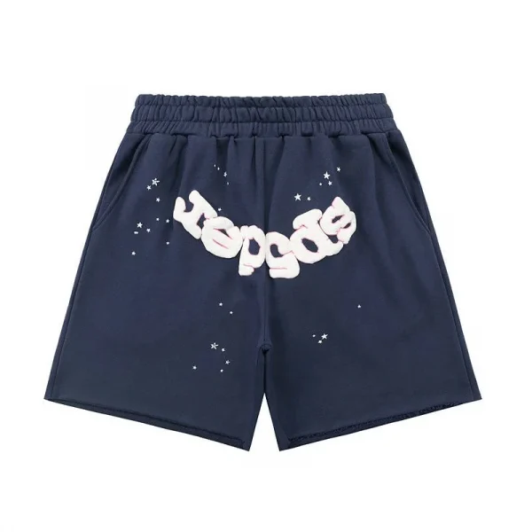 Sp5der OG Web Logo Sweatshort Navy