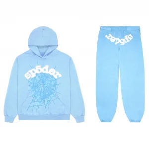 Sp5der Web Tracksuit-Sky Blue