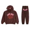 Sp5der Angel Number Tracksuit Brown