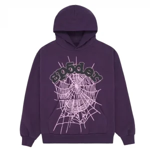Sp5der Web Hoodie Purple