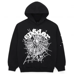 Sp5der OG Web Hoodie Black