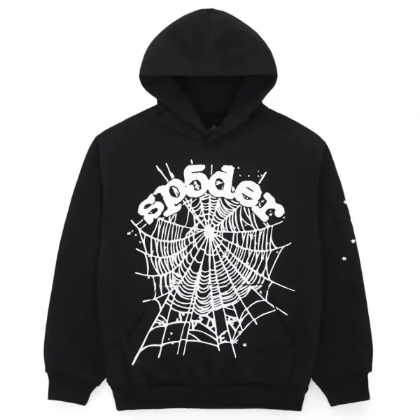 Sp5der OG Web Hoodie Black
