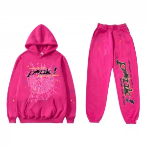 Sp5der P*NK Tracksuit Pink